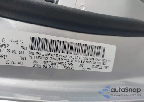 2011 Jeep Compass из США, поврежденный, VIN 1J4NF1FB3BD258103